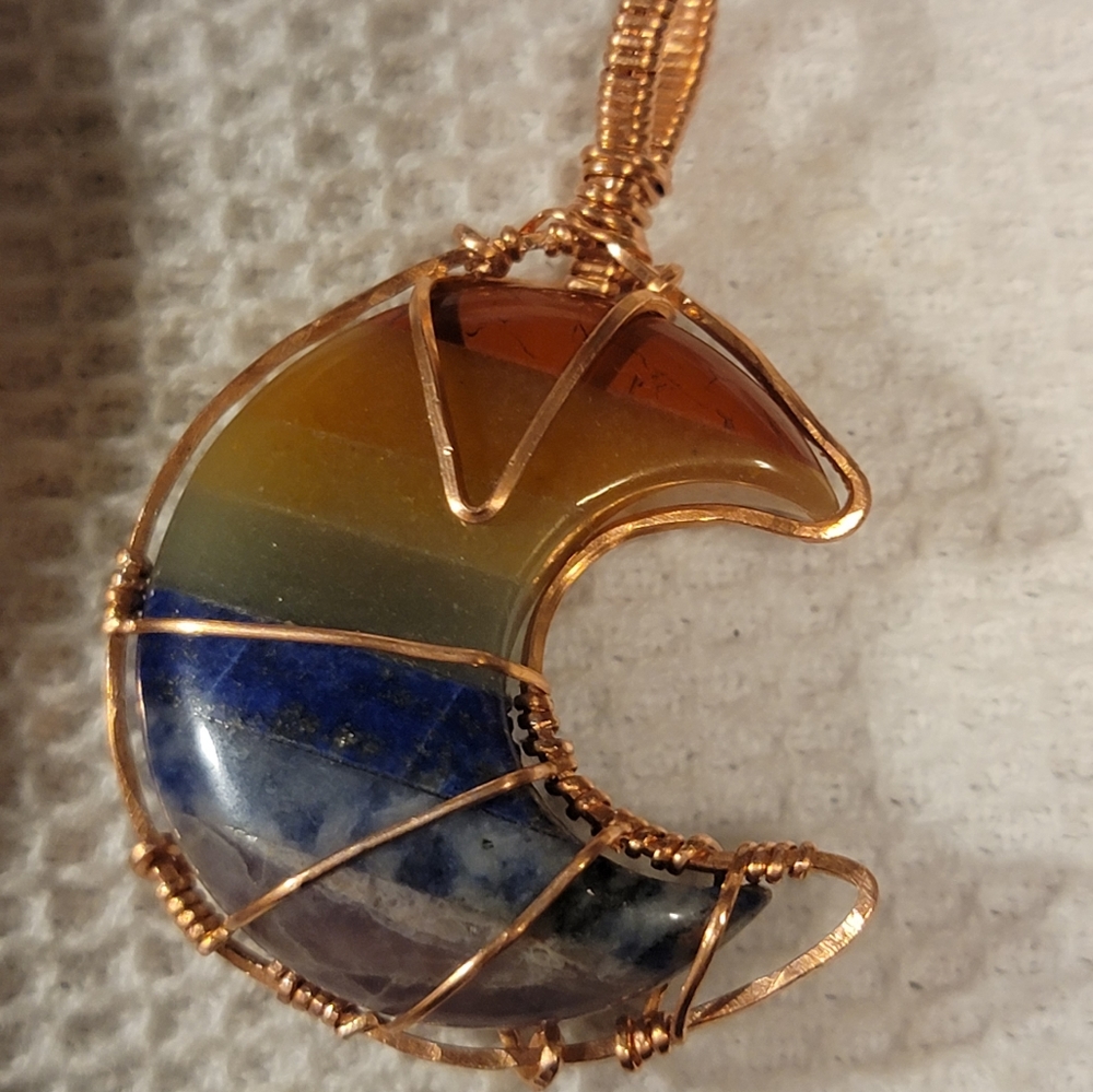 Handcrafted copper wire  pendant